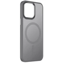 Чехол для iPhone Mobile Case TPU+PC Metal Buttons with MagSafe Colorful Grey for iPhone 15 Pro: Цвет серый