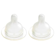 Силиконовая соска Difrax S-bottle Wide для бутылочки для кормления размер M 2 шт (676): Поток средний