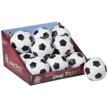 Мяч для собак Flamingo Soccerball цвет черно-белый искусственная кожа 10 см: Производитель Flamingo