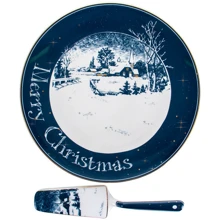 Блюдо Lefard New christmas для торта с лопаткой 26 см (924-723): Тип Блюдо для торта с лопаткой