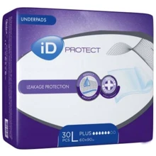 Одноразовые пеленки гигиенические впитывающие iD Expert Protect Plus 60x90 см 30 шт (7%): undefined undefined