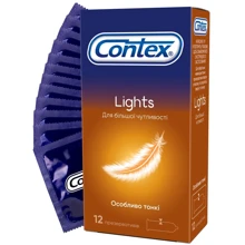 Презервативи латексні з силіконоваю змазкою Contex №12 Lights особливо тонкі: Тип Ультратонкі