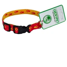 Ошейник капроновый Lucky Pet Лапки 1.6x26-36 см красный (4820224219059): Производитель Lucky Pet