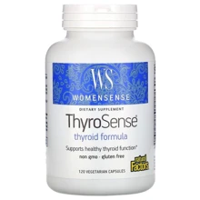 Natural Factors WomenSense ThyroSense Thyroid Formula Поддержка щитовидной железы 120 веганских капсул: Форма выпуска Капсулы