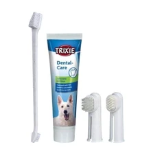 Зубна паста для собак Trixie зі щіткою 100 г (4011905025612): undefined undefined