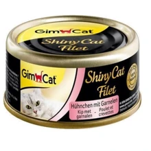 Влажный корм GimCat Shiny Cat Filet для кошек с курицей и креветками 70 g (4002064412962): Тип Консервы