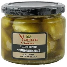 Перец желтый Yunus yellow pepper фаршированный сыром 290 г (WT4640): Вес нетто 290 г