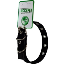 Нашийник брезентовий Lucky Pet 2.5x17-41 см чорний (4820224214689): Виробник Lucky Pet