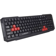 Клавиатура Esperanza EGK102 USB Red (EGK102RUA): Подключение проводное