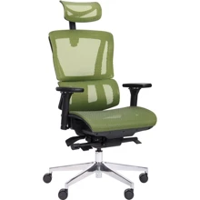 Кресло AMF Agile Black Alum Green (544870): Тип для персонала