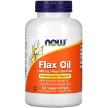 Now Foods Flax Oil Лляна олія 1000 мг 120 капсул: Тип Льняное масло