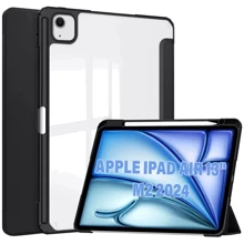 Аксессуар для iPad BeCover Soft Edge TPU with Pencil mount Black for iPad Air 13 (2024 / 2025) (711711): Цвет черный