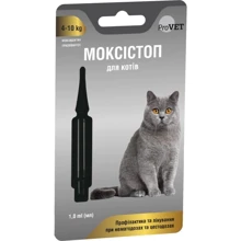 Антигельминтный препарат ProVET Моксистоп для котов 4-10 кг 1 мл (4823082419159) Антигельминтный препарат ProVET Моксистоп для котов 4-10 кг 1 мл (4823082419159)