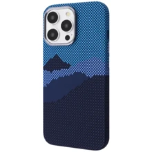 Чехол для iPhone WAVE Gleam Case with Magnetic Ring Blue Mountain for iPhone 16 Pro: Цвет синий