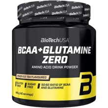 Амінокислота для спорту BioTechUSA BCAA + Glutamine Zero 480 g / 40 servings / Peach Ice Tea: Смак персик, Чай з льодом