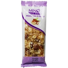 Батончик Minos мікс горіхів (мигдаль, арахіс, кунжут, фундук) 60 г (5203985805607): Вага, г 60
