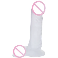 Фаллоимитатор Doc Johnson Blush-ur3 7 Inch Ballsy Clear, 18х4,5 см: Назначение Анальные