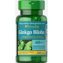 Puritan's Pride Ginkgo Biloba Standardized Extract 60 mg 120 caps: Форма выпуска Таблетки