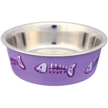 Миска Trixie для котов металлическая на резине с пластиковым покрытием 0.25 л 12 см (4011905252704): Тип Миски