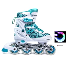 Ролики Scale Sports Mint-white (размер 38-41) LF 601B-L: Расположение колес in-line с возможностью перестановки