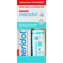 Meridol Зубная паста от кровоточивости десен 75 ml + Meridol ополаскиватель 100 ml: Назначение Антибактериальное, Очищение, От кровоточивости десен