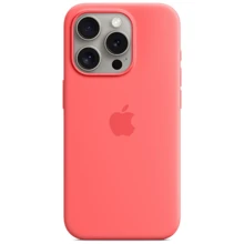 Чохол для iPhone Apple for iPhone 15 Pro Silicone Case with MagSafe Guava (MT1G3) : Колір розовый