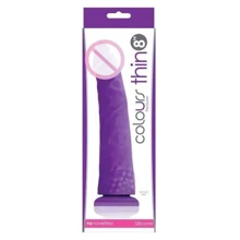 Фаллоимитатор Colours Pleasures Thin, 20х4.5 см, пурпурный: Назначение Анальные