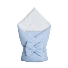 Конверт – плед Twins Pastel со съемным наполнением (силикон) с бантиком 90х90 9026-TP-401, light blue: Производитель Twins