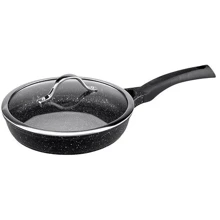 Vinzer Premium Granite Induction, 24см з кришкою (89454): Тип сковороди Сковорода