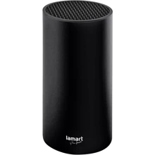 Подставка для ножей Lamart LT2081 черная, диаметр 11см: undefined undefined
