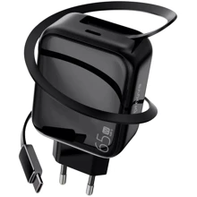 Зарядное устройство Proove Wall Charger USB-C Fixtape GaN 65W Black (WCFP65010201): Особенности Power Delivery (PD), USB-C, Быстрая зарядка