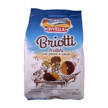 Печенье Divella Frollini Briotti pan-cacao 400 г (DLR4901): Вес нетто 400 г