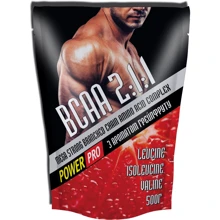 Амінокислота для спорту Power Pro BCAA 2: 1: 1 500 g / 100 servings / Грейпфрут: Смак Грейпфрут