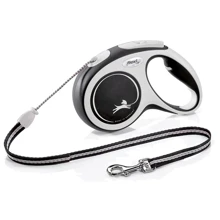 Поводок-рулетка Flexi New Comfort Cord размер M 5 м до 20 кг черный (2946): Тип шнура Трос