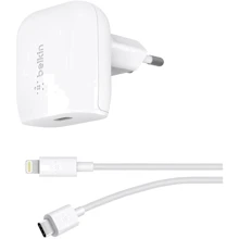 Зарядное устройство Belkin USB-C Wall Charger 20W White with Cable USB-C to Lightning (WCA003VF04WH): Особенности Power Delivery (PD), USB-C