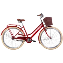 Велосипед Dorozhnik COMFORT FEMALE 2021 28" рубиновый (OPS-D-28-197): Материал рамы Сталь