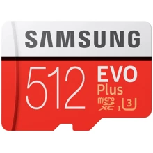 Карта памяти Samsung 512GB microSDXC Class 10 UHS-I U1 Evo Plus + adapter (MB-MC512HA/RU): Тип карты MicroSDXC