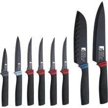 Набір кухонних ножів Bergner 8 предметів BG-9081-BK: Найменування Набор ножей