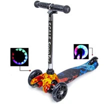 Самокат SCOOTER MINI PRINT ОГОНЬ И ЛЕД: Количество колес 3