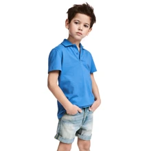 Поло H&M 2650695 98-104 см голубое: Тип Футболки