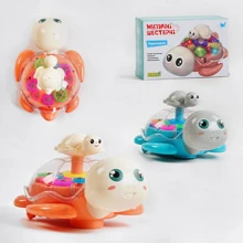 Гра музична WToys Черепашка зі світловими та звуковими ефектами прозорий корпус (49033): Тип музыкальная игрушка