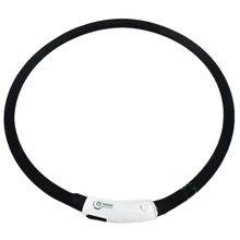 Ошейник Expert для собак с подзарядкой LED светится USB силикон Черный 1x70 см (426.01): Производитель Expert
