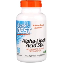 Doctor's Best, Alpha-Lipoic Acid, 300 mg, 180 Veggie Caps (DRB-00277): Вид ферментні