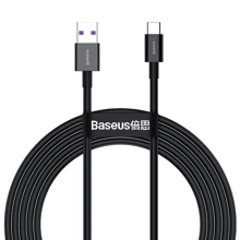 Кабель Baseus USB Cable to USB-C Superior Series PD 66W 2m Black (CATYS-A01): Тип USB Cable - USB-C