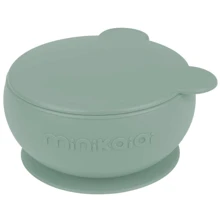 Глибока тарілка MinikOiOi силіконова Bowl River Green (101080007): Матеріал силикон