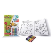 Раскраска Crayola Mini Kids Цвета и формы 24 страницы и 7 мелков (25-2727): Производитель Crayola