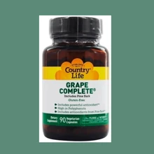 Country Life Grape Complete Виноград с сосновой корой 90 капсул: Вид Неферментные