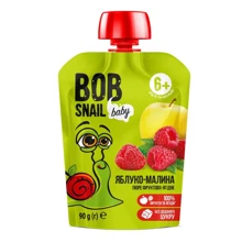 Пюре Bob Snail Яблоко Малина 90 г: Вид Фруктовое