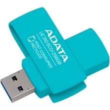 USB-флешка ADATA 256GB UC310 Eco USB 3.2 Green (UC310E-256G-RGN): Стандарт USB USB 3.2