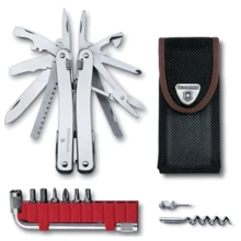 Мультитул Victorinox Swisstool Spirit X Plus 105мм/35 функций /черный кожаный чехол (3.0235.N): Тип мультитул (многофункциональный инструмент)